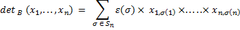 d&eacute;terminant vecteurs